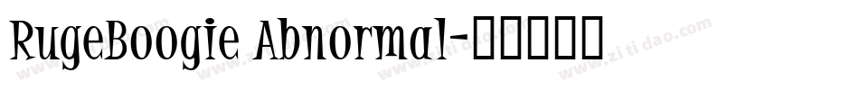 RugeBoogie Abnormal字体转换